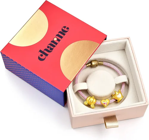 Vista 7 de CHOW SANG SANG 999 - Pulsera de oro macizo de 24 quilates con dije de mono sabio See No Evil para mujer 88285C, Metal, no conocido