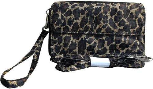 Vista 3 de NGIL Cartera todo en uno de lona, negro (leopard-black)