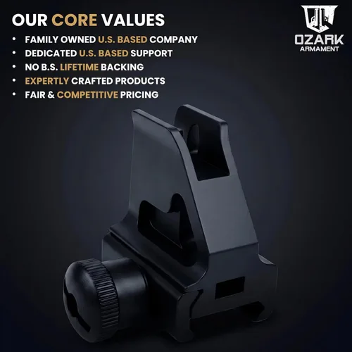 Vista 6 de A2 Front Sight - Fixed Iron Sights - All Metal Rifle Sights - Gun Sights Designed to Mount on Picatinny Iron Sight Rail