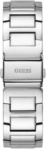 Vista 3 de GUESS Reloj de corte de diamantes de imitación en tono plateado