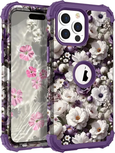 Vista 65 de Hocase Funda para iPhone SE 2022/2020, resistente a prueba de golpes, de plástico duro+goma de silicona, funda protectora híbrida para iPhone SE