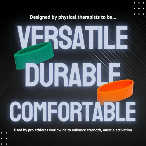 Vista 5 de Pure Band - Bandas de resistencia profesionales sin látex para entrenamiento, estiramiento, rehabilitación y terapia física, bandas elásticas