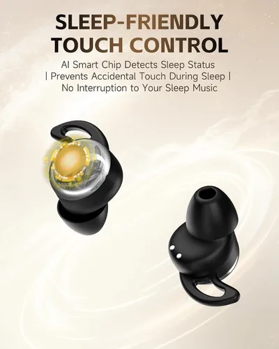 Vista 8 de Cápsula de dormir para dormir de lado, ultra mini auriculares para dormir