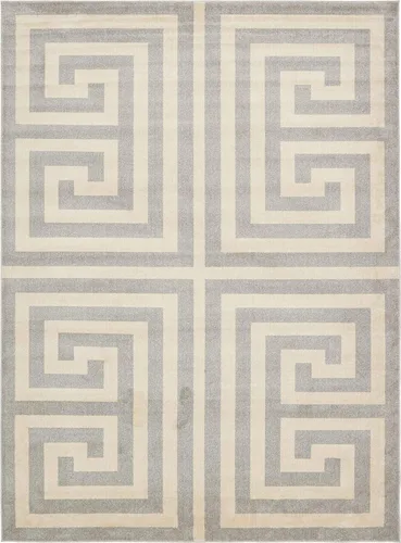 Vista 19 de Unique Loom Athens Collection - Alfombra clásica geométrica moderna con diseño de bordes, 3 pies 3 pulgadas x 5 pies 3 pulgadas, negro/beige negro