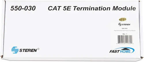 Vista 6 de Steren Concentrador de red de 8 puertos - Módulo de concentrador de datos de terminación FastHome Cat 5E - Conector de red de alta velocidad