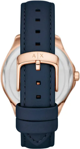 Vista 3 de Armani Exchange - Reloj de vestir de acero inoxidable con tres manos para mujer