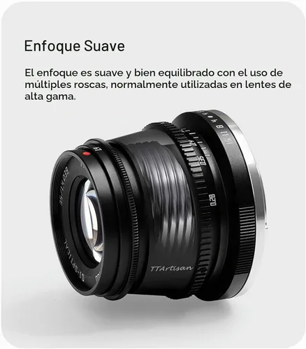 Vista 8 de TTArtisan 35mm F1.4 Lente de Enfoque Manual APS-C para Olympus Macro 4/3 MTF Montura G85 GX9 G7 GF9 GF8 GF7 Pen-F EPL9 EPL8 EPL7 E-M1 E-M5 E-M10