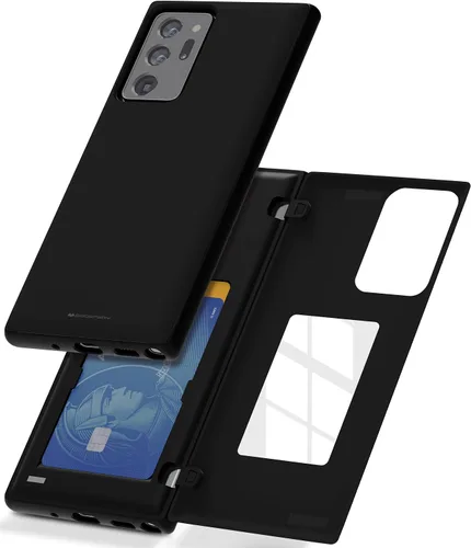 Vista 15 de GOOSPERY Parachoques magnético para puerta compatible con Galaxy Note 10, estuche tipo billetera con tarjetero, cierre automático por iman, funda