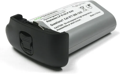 Vista 3 de Wasabi Power Batería (paquete de 2) y cargador para Canon LP-E19 y Canon EOS R3, EOS-1D Mark III, EOS-1D Mark IV, EOS-1Ds Mark III, EOS-1D X, EOS-1D