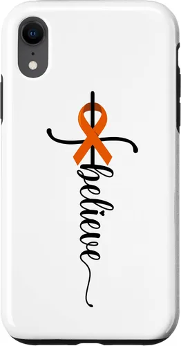 Vista 9 de iPhone 12 mini Believe Faith Survivor Warrior Orange Ribbon Estuche para cáncer de riñón