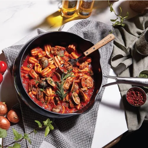 Vista 8 de TECHEF - Goody Pan - Sartén Wok - Sin PFOA, apta para lavavajillas y horno, fabricada en Corea (11 pulgadas)