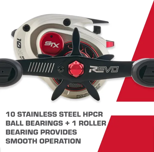 Vista 6 de Abu Garcia Revo STX Carrete de Pesca Baitcast de Perfil Bajo