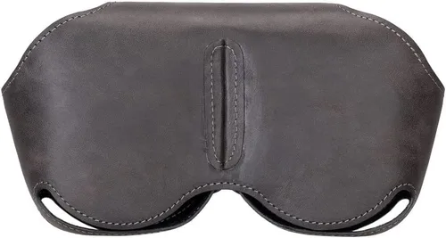 Vista 6 de HARDISTON Funda para AirPods Max, cuero genuino hecho a mano, fundas protectoras de cuero de alta calidad para los oídos, funda de transporte