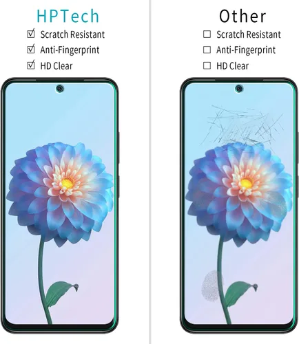 Vista 2 de Protector de pantalla de vidrio templado diseñado para Xiaomi Redmi Note 11, Redmi Note 11S 4G, Xiaomi Poco M4 Pro 4G, antiarañazos, sin burbujas