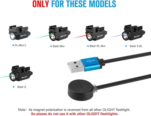 Vista 2 de OLIGHT Cable de carga magnético MCC S Negro