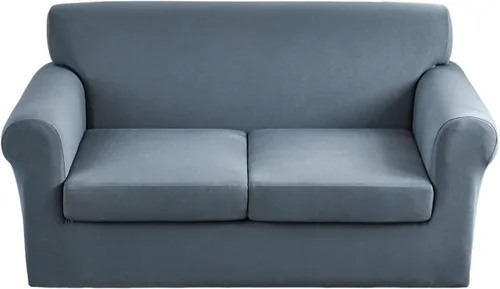 Vista 32 de Fundas elásticas para sofá de 1/2/3 cojines, funda estampada con fundas de cojín de asiento separadas, fundas de sofá lavables, protector de muebles