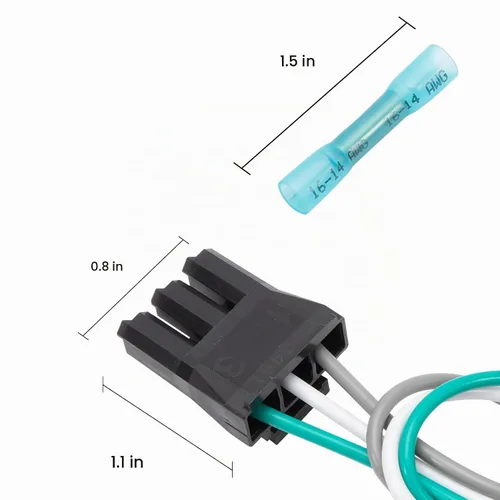 Vista 4 de Arnés de cables del conector del interruptor de la tapa de la lavadora apto para WP2172937