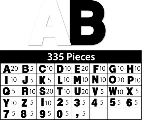 Vista 2 de ArtSkills Letras de póster de 2.5 pulgadas para proyectos de tableros de pósteres, tablones de anuncios de aula, suministros para hacer letreros