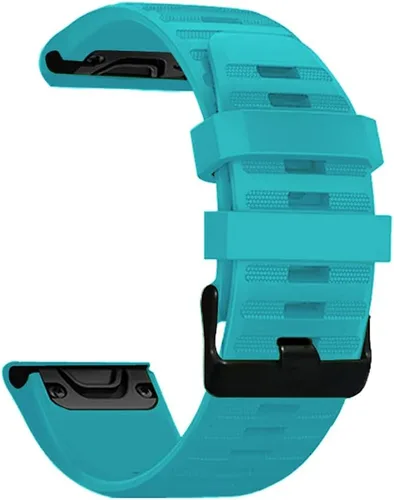 Vista 19 de AISPORTS Correa de silicona compatible con Garmin Fenix 7/7 Pro/6/6 Pro/5/5 Plus, correa de reloj de ajuste rápido de 0.866 pulgadas, correa