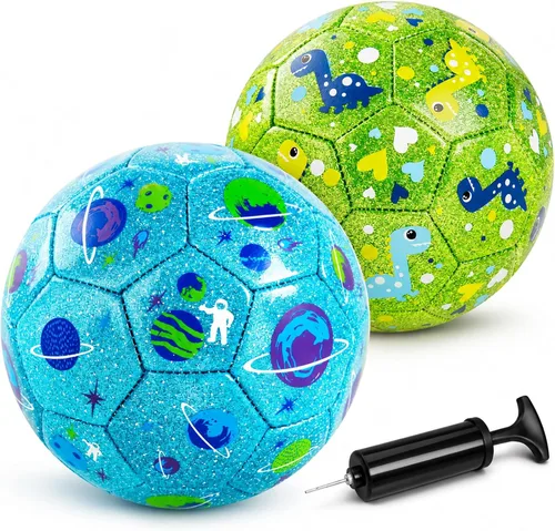 Vista 9 de Balón de fútbol para niños pequeños, tamaño 2, pelota pequeña y suave para niños de 1 a 5 años, juguete deportivo de dibujos animados para niños