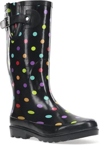Vista 10 de Western Chief Botas de lluvia altas e impermeables para jardín al aire libre para mujer Bandana