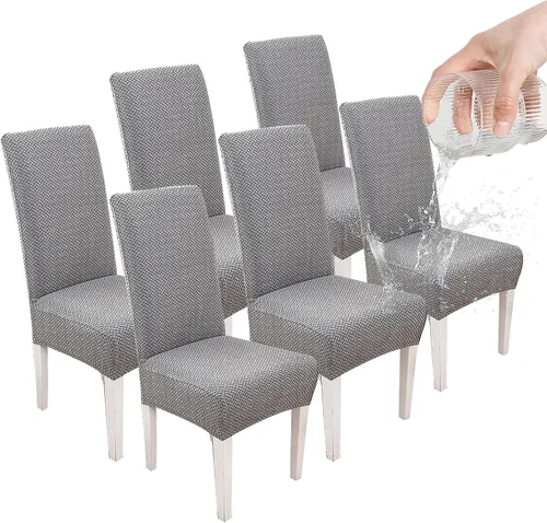 Vista 9 de Parsons - Funda para silla de comedor, funda desmontable para silla de sofá, funda retráctil (2, albaricoque)
