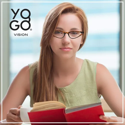 Vista 3 de Yogo Vision Reading Glasses Blue Light Blocking Small Cateye Glasses for Women Readers Anti Glare Eyeglasses 5pk