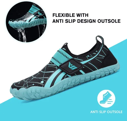 Vista 5 de CIOR Zapatos de agua para niños, niños y niñas, zapatos de agua de secado rápido, zapatos deportivos ligeros