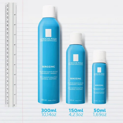 Vista 8 de La Roche-Posay Serozinc - Tónico facial para piel grasa con zinc, spray facial matificante y tóner de piel propensa al acné para reducir el brillo