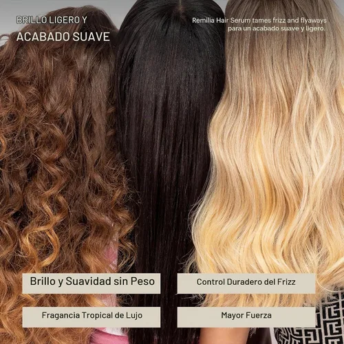 Vista 4 de Remilia Hair Cápsulas de queratina para el cabello con Pro-Vitamina B5 – Suero nutritivo para el cabello que no se lava para suavidad, brillo e