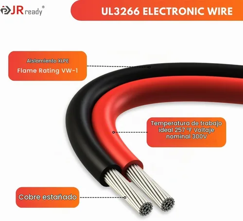 Vista 5 de JRready ST9031 Deutsch 2 cables DTP Pigtail Conector 10AWG UL3266, 2