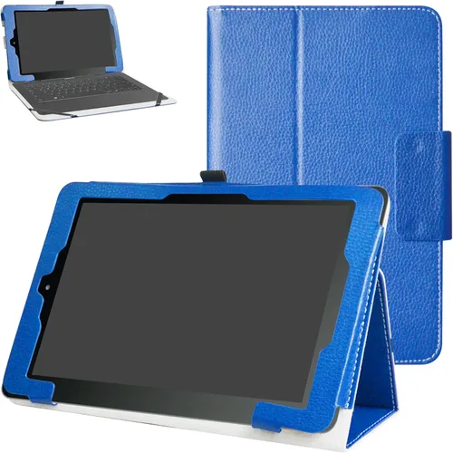 Vista 8 de MAMA MOUTH Funda para tablet RCA 10 Viking Pro/Viking II/Cambio W101 (V2) 2 en 1 de 10.1 pulgadas, color negro, piel sintética, soporte plegable