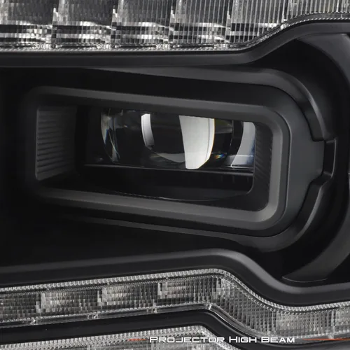 Vista 4 de AKKON - Compatible con Dodge RAM 1500 modelo halógeno 2019-2024 con proyector dual actualizado + faros de barra de luz secuencial LED completo