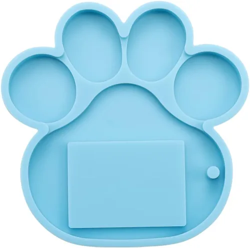 Vista 8 de 1-2 unidades/paquete de colgantes de hueso de perro, molde de silicona con forma de pata de mascota, etiqueta colgante de foto de mascotas, moldes