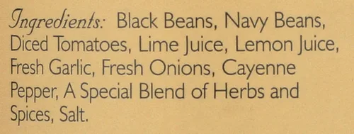 Vista 2 de variación salasa (salsa de frijoles blancos y negros)
