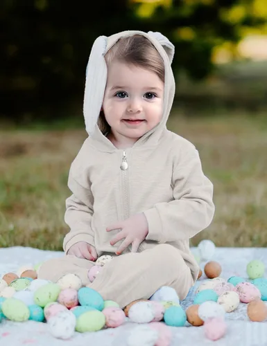 Vista 2 de AGQT Baby Bunny Costume Infant Girl Boy Easter Halloween Outfit Size 0-24M 7108a# Blanco -1pcs