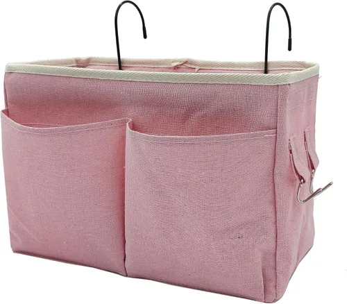 Vista 9 de Organizador de Mesita de Noche/Bolsa de Almacenamiento Colgante de Mesita de Noche Organizador Multifuncional para Literas Camas de Hospital Rieles