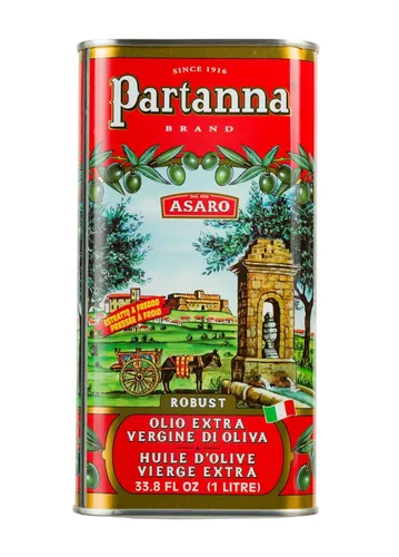 Vista 3 de Partanna Aceite de oliva virgen extra, 34 onzas.