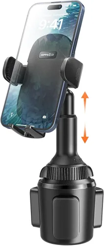 Vista 7 de APPS2Car Soporte universal para teléfono para auto, brazo largo de extensión rápida, giro de 360°, ajustable para iPhone, Samsung, Google y todos