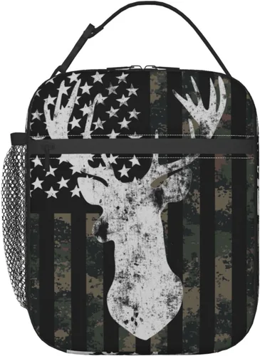 Vista 20 de Miaoquhe Lonchera de béisbol para hombres, bolsa de béisbol con bandera estadounidense para mujeres, bolsa de almuerzo para niños, bolsa de almuerzo