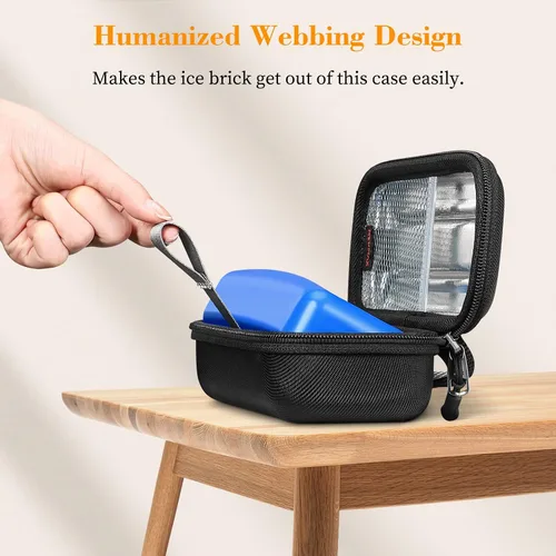 Vista 3 de MEDMAX Estuche enfriador de transporte para viales de insulina, organizador portátil para diabéticos, resistente al agua, funda protectora rígida