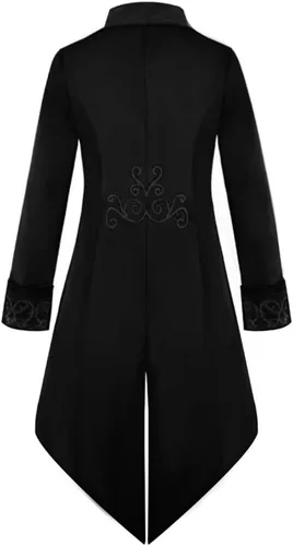 Vista 2 de Apocrypha Chaqueta gótica victoriana steampunk para hombre, estilo steampunk