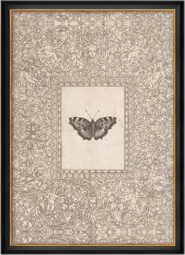 Vista 257 de MUDECOR Lienzo enmarcado prémium para pared, pinos nevados en bosque de invierno, ilustraciones modernas, arte contemporáneo, escénico, divertido