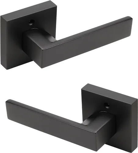 Vista 160 de KNOBWELL - Juego de cerradura con 1 picaporte resistente para puertas de una cara, ideal para puertas interiores reversibles, 0.93 libras