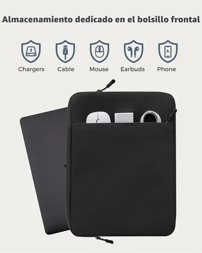 Vista 3 de ProCase Funda para laptop de 15 pulgadas para MacBook Air/Pro de 15 pulgadas M5/M4/M3/M2, Lenovo Googlebook de 15.3", funda delgada de viaje