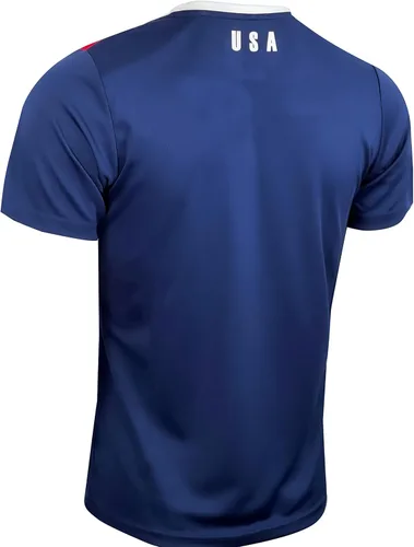 Vista 4 de Icon Sports Camiseta de fútbol para adultos USMNT de la Federación de Fútbol de los Estados Unidos
