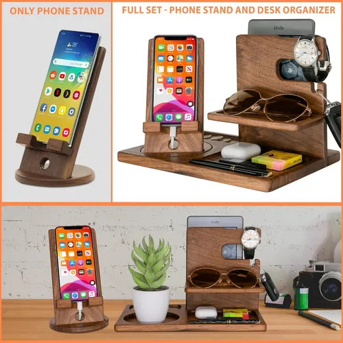Vista 5 de BOBI CARE Regalos personalizados para tíos, bandeja organizadora de escritorio personalizada, regalos personalizados para el mejor papá desde