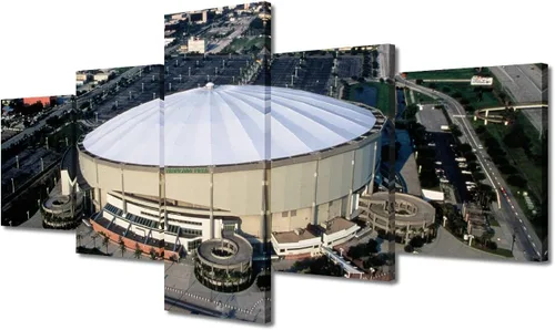 Vista 71 de Busch Stadium Baseball Home Decor St. Louis, Missouri Cityscape - Pósteres e impresiones artísticas de pared de 5 piezas de estadios de béisbol