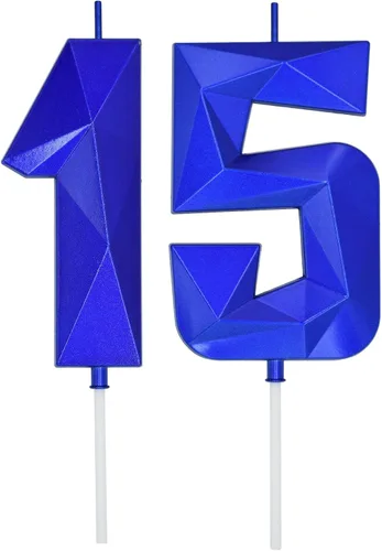 Vista 148 de DERVENTA Vela Grande de Cumpleaños Número 3D Verde Luminoso de 3.7 Pulgadas Celebración de Fiesta Aniversario Decoración Adorno para Pastel 1 Pieza