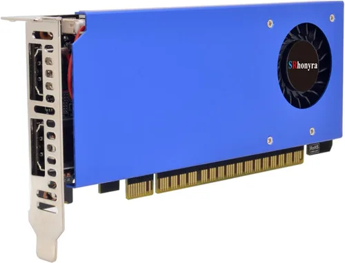 Vista 8 de Tarjeta de video de perfil bajo GTX 1050 Ti 4GB GDDR5 128-Bit, HDMIx1 DisplayPortx1, PCIe 3.0 x16, HDCP 2.2 1050Ti HDMI y DP